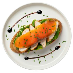 salmon tartine